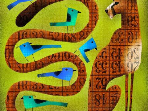  可爱动物手绘，创意童趣插画，猫咪动物插画，治愈系插画，可爱儿 