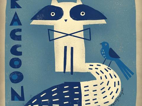  可爱动物手绘，创意童趣插画，猫咪动物插画，治愈系插画，可爱儿 