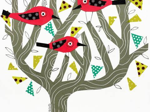  可爱动物手绘，创意童趣插画，猫咪动物插画，治愈系插画，可爱儿 