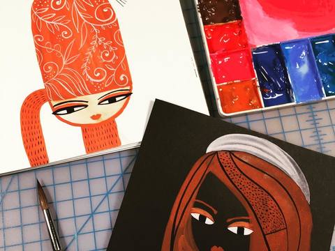  可爱动物手绘，创意童趣插画，猫咪动物插画，治愈系插画，可爱儿 