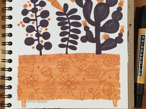  可爱动物手绘，创意童趣插画，猫咪动物插画，治愈系插画，可爱儿 