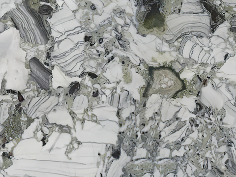 冷翡翠奢石  绿色大理石