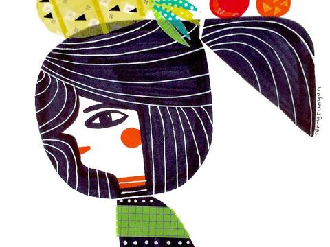  可爱动物手绘，创意童趣插画，猫咪动物插画，治愈系插画，可爱儿 