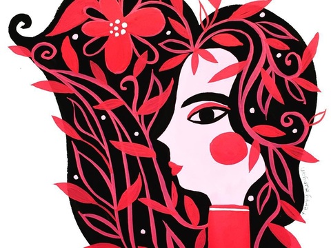  可爱动物手绘，创意童趣插画，猫咪动物插画，治愈系插画，可爱儿 