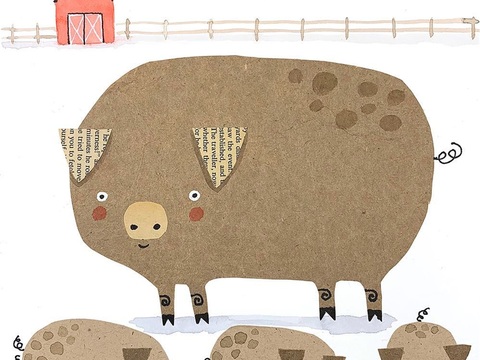  可爱动物手绘，创意童趣插画，猫咪动物插画，治愈系插画，可爱儿 