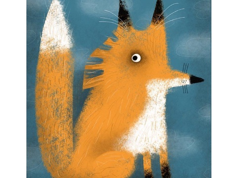  可爱动物手绘创意童趣插画猫咪动物插画治愈系插画可爱儿童插画 