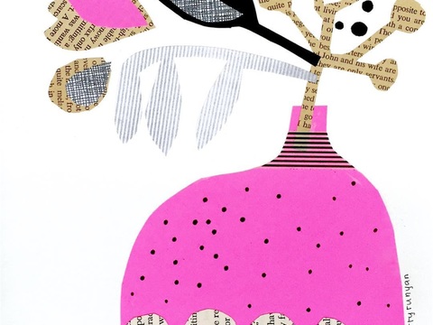  可爱动物手绘，创意童趣插画，猫咪动物插画，治愈系插画，可爱儿 