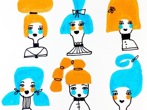  可爱动物手绘创意童趣插画猫咪动物插画治愈系插画可爱儿童插画 