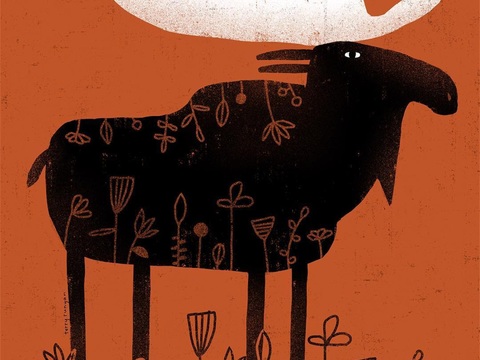 可爱动物手绘，创意童趣插画，猫咪动物插画，治愈系插画，可爱儿