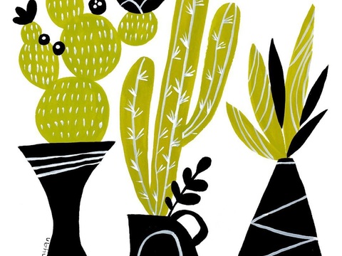  可爱动物手绘，创意童趣插画，猫咪动物插画，治愈系插画，可爱儿 