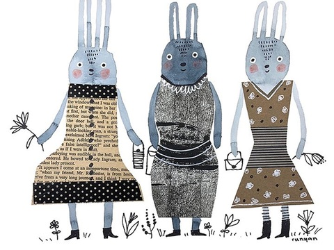  可爱动物手绘创意童趣插画猫咪动物插画治愈系插画可爱儿童插画 