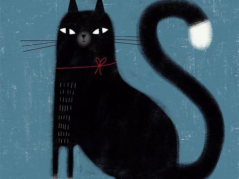  可爱动物手绘，创意童趣插画，猫咪动物插画，治愈系插画，可爱儿 