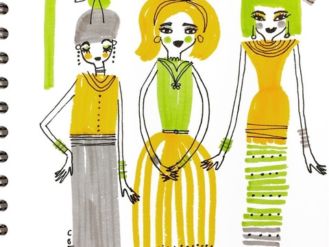  可爱动物手绘，创意童趣插画，猫咪动物插画，治愈系插画，可爱儿 