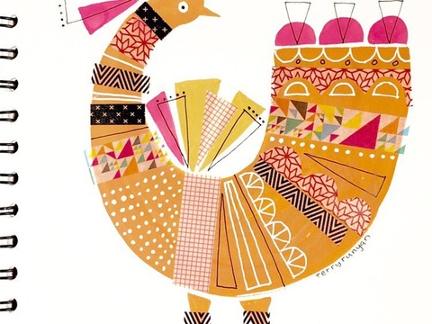  可爱动物手绘创意童趣插画猫咪动物插画治愈系插画可爱儿童插画 