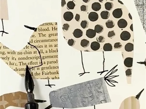  可爱动物手绘创意童趣插画猫咪动物插画治愈系插画可爱儿童插画 