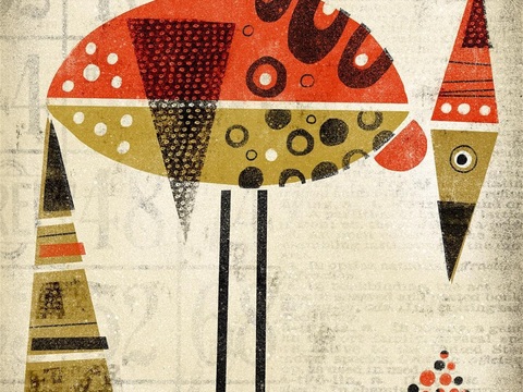  可爱动物手绘创意童趣插画猫咪动物插画治愈系插画可爱儿童插画 