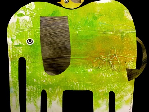  可爱动物手绘创意童趣插画猫咪动物插画治愈系插画可爱儿童插画 