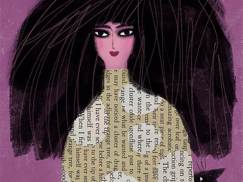  可爱动物手绘创意童趣插画猫咪动物插画治愈系插画可爱儿童插画 