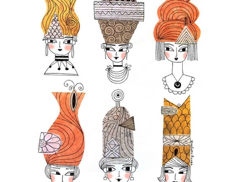 可爱动物手绘，创意童趣插画，猫咪动物插画，治愈系插画，可爱儿