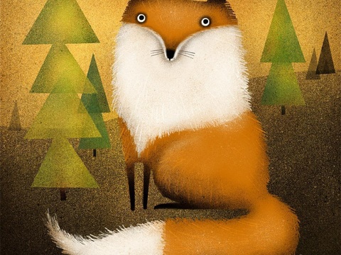  可爱动物手绘创意童趣插画猫咪动物插画治愈系插画可爱儿童插画 