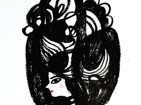  可爱动物手绘创意童趣插画猫咪动物插画治愈系插画可爱儿童插画 