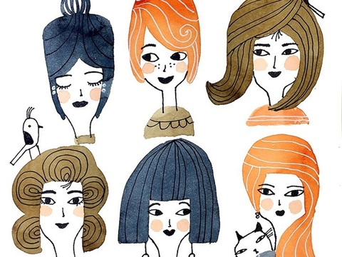  可爱动物手绘创意童趣插画猫咪动物插画治愈系插画可爱儿童插画 