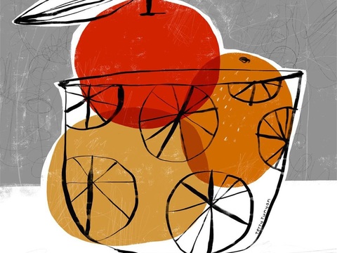  可爱动物手绘，创意童趣插画，猫咪动物插画，治愈系插画，可爱儿 