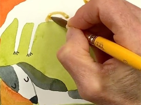  可爱动物手绘创意童趣插画猫咪动物插画治愈系插画可爱儿童插画 