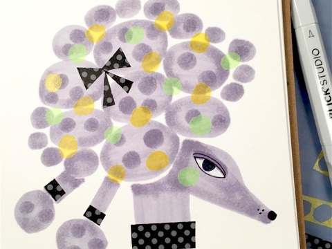  可爱动物手绘创意童趣插画猫咪动物插画治愈系插画可爱儿童插画 