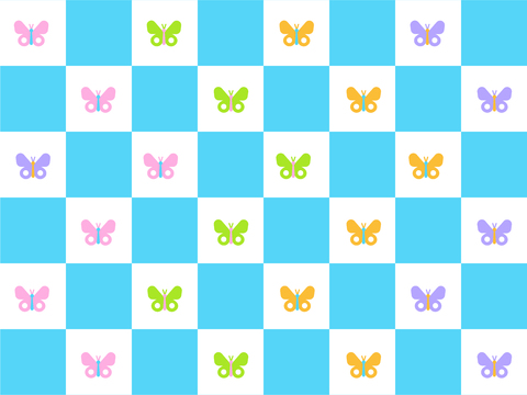  现代卡通网格壁纸 