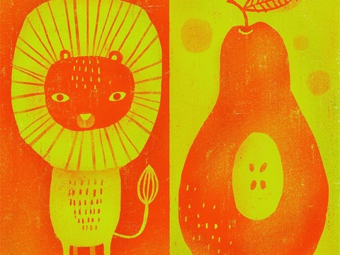  可爱动物手绘创意童趣插画猫咪动物插画治愈系插画可爱儿童插画 