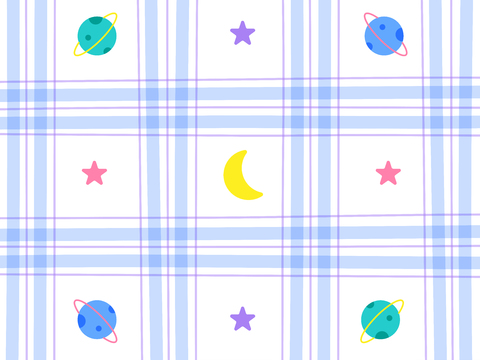  现代卡通网格壁纸 