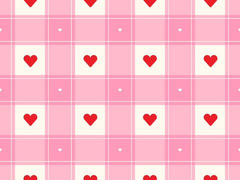  现代卡通网格壁纸 