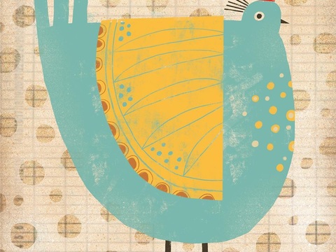  可爱动物手绘创意童趣插画猫咪动物插画治愈系插画可爱儿童插画 