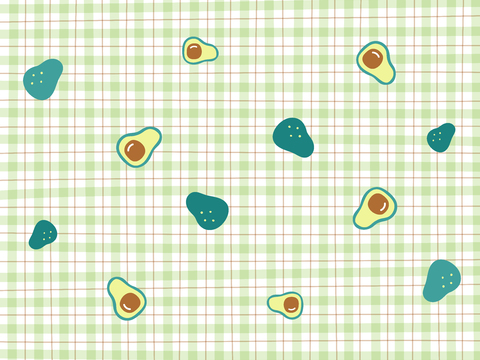  现代卡通网格壁纸 