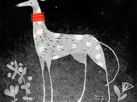  可爱动物手绘创意童趣插画猫咪动物插画治愈系插画可爱儿童插画 