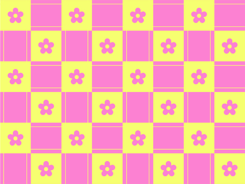  现代卡通网格壁纸 