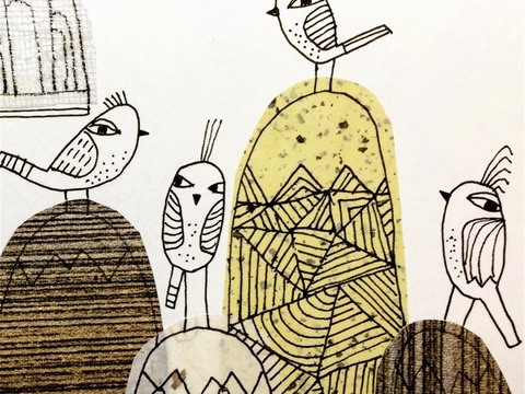  可爱动物手绘创意童趣插画猫咪动物插画治愈系插画可爱儿童插画 