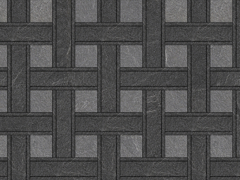 无缝地面精品跳色砖铺装