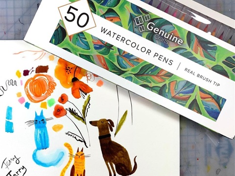  可爱动物手绘创意童趣插画猫咪动物插画治愈系插画可爱儿童插画 