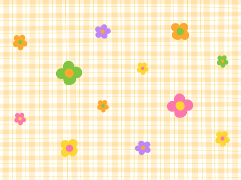  现代卡通网格壁纸 