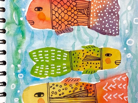  可爱动物手绘创意童趣插画猫咪动物插画治愈系插画可爱儿童插画 