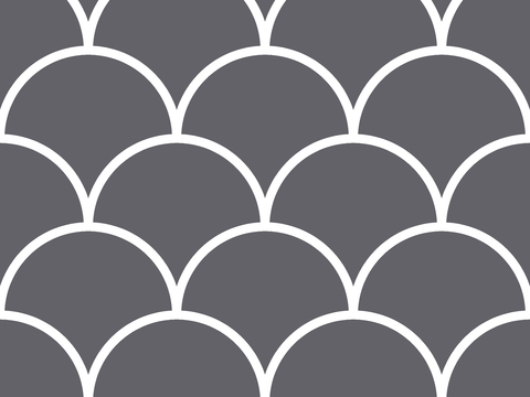 罂栗灰扇形马赛克