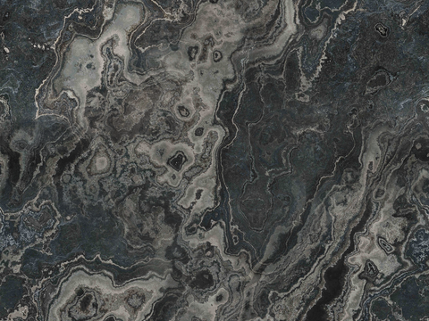 孔雀蓝大理石_深色大理石岩板