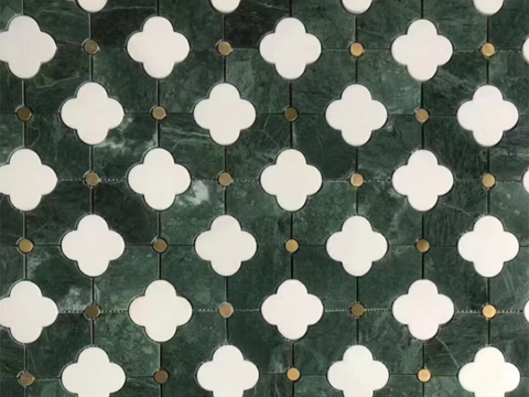 绿色拼花大理石马赛克