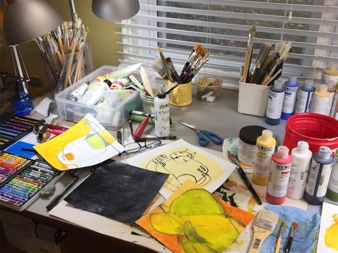  可爱动物手绘创意童趣插画猫咪动物插画治愈系插画可爱儿童插画 