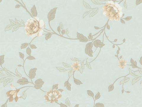 浅蓝色花纹壁纸