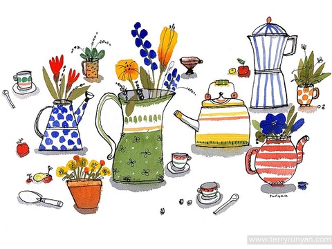  可爱动物手绘创意童趣插画猫咪动物插画治愈系插画可爱儿童插画 