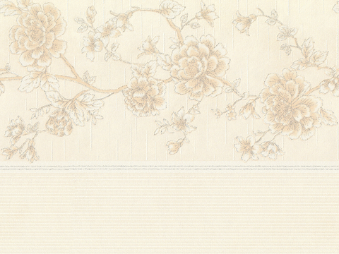 浅黄色印花壁纸