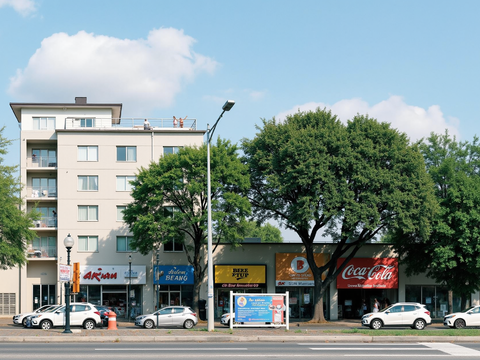  街道外景 大街窗景 现代街景 